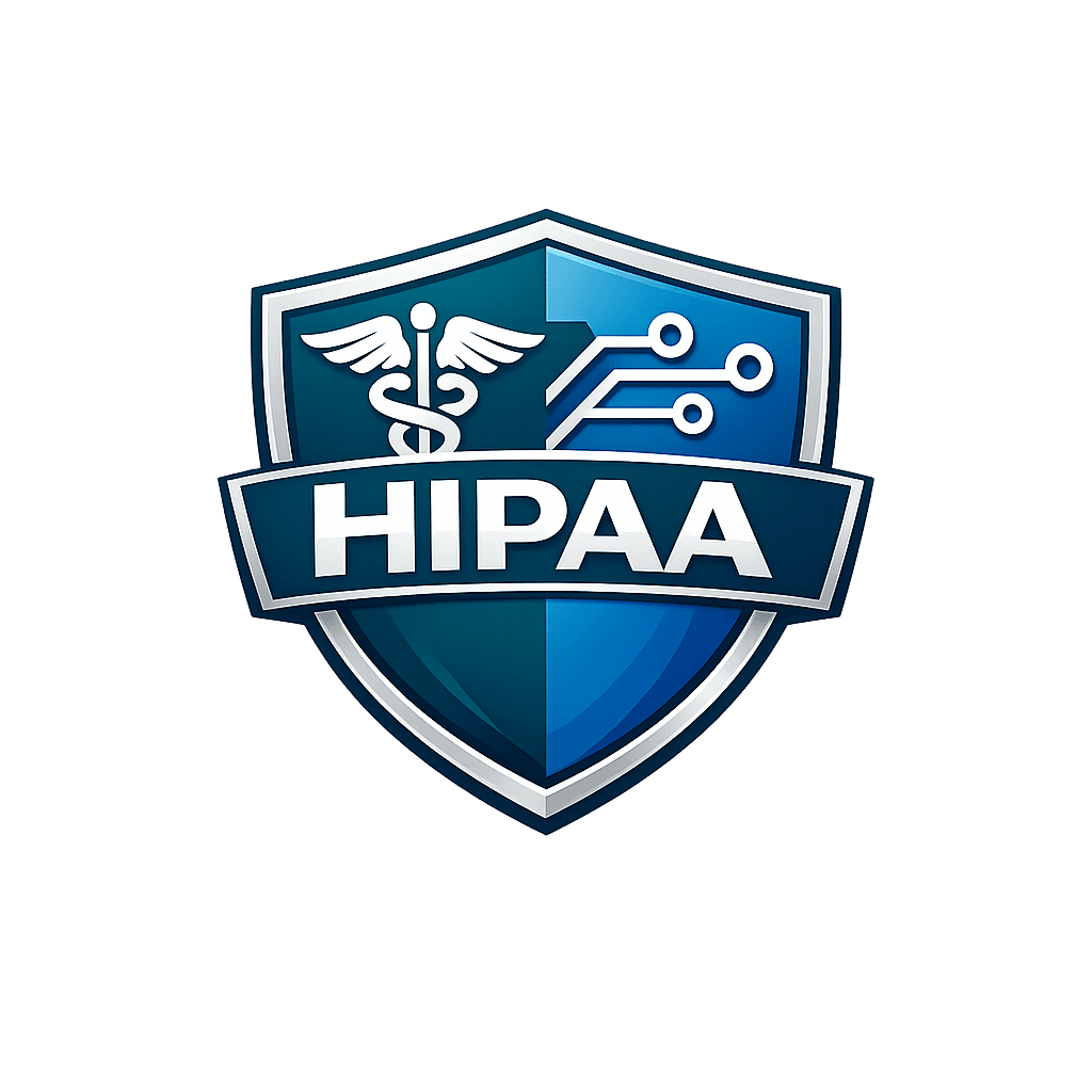 Custom HIPAA-themed compliance badge